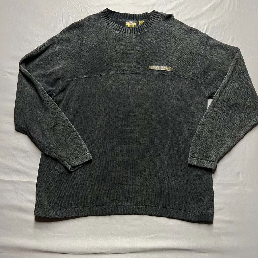Harley-Davidson Pullover Sweater Heather Grey faded black